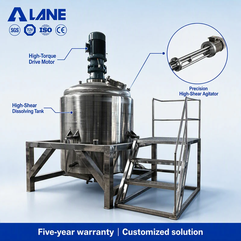High-Shear Dissolution and Mixing Tank